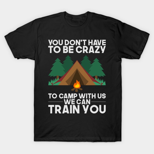 Funny Camping Tshirts I relaxed glamping gift T-Shirt by biNutz